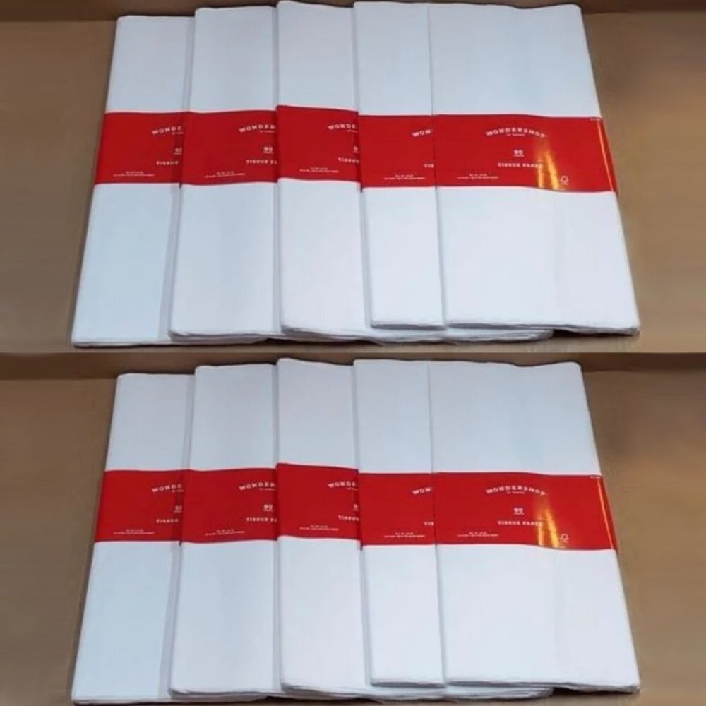 Wondershop Premium White Tissue Paper 900 Sheets 10 Packs 16 1/2" X 24" b72